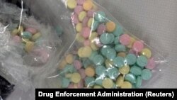 (FILE) Fentanyl pills found by officers from the Drug Enforcement Administration