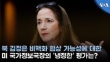 북 김정은 비핵화 협상 가능성에 대한 미 국가정보국장의 '냉정한' 평가는?