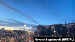 Protest desničara protiv plana EU o normalizaciji odnosa Srbije i Kosova, 17. marta 2023.