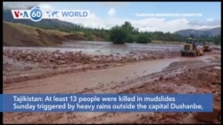 VOA60 World - At least 13 dead in Tajikistan mudslides