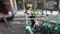 Parisliler 31 Ağustos’ta gelecek yasak öncesinde elektrikli scooter’larla vedalaşıyor
