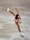 FILE - Kristi Yamaguchi skates at the U.S. Olympic Festival in Oklahoma City, Oklahoma, July 24, 1989. At the 1992 Winter Olympics, she became the first Asian American to win an individual figure skating gold medal.
