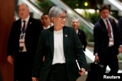 Australia's Foreign Minister Penny Wong smiles during the 43rd ASEAN Summit in Jakarta, Indonesia, Sept. 6, 2023.