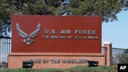 Rais Biden amezuia kampuni ya madini kumiliki ardhi karibu na kituo cha jeshi la anga- F.E. Warren Air Force Base. May 24, 2018. Cheyenne, Wyoming. 