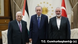 Abbas, Erdogan û Hanîye li Enqerê (Arşîv)