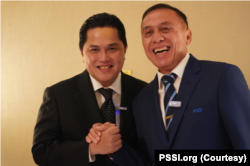 Menteri Negara Badan Usaha Milik Negara (BUMN) Erick Thohir terpilih menjadi Ketua Umum Persatuan Sepak Bola Seluruh Indonesia (PSSI) periode 2023-2027. (Foto: Website PSSI)