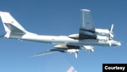 FILE - A Russian Tu-95 bomber entered the Alaskan Air Defense Identification Zone June 16, 2020. (Courtesy: NORAD)