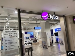 北欧电信巨子Telia位于芬兰Jyväskylä市的一个营业点 (李北平摄)