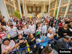 El presidente Gustavo Petro se reunión con la comunidad colombiana residente en Nueva York, el domingo 17 de septiembre de 2023.