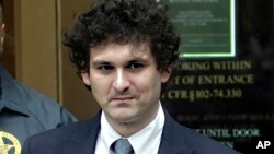 FILE - FTX founder Sam Bankman-Fried leaves Manhattan federal court in New York, June 15, 2023. Jury selection began Oct. 3 in a case in which the 31-year-old crypto mogul faces the possibility of a long prison term if convicted.