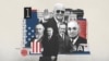 Composición de imágenes de expresidentes de EEUU que no buscaron la reeleción durante sus mandatos aludiendo a diferentes causas y momentos de la historia del país.
