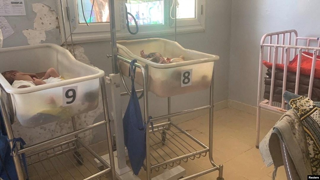 FILE: A view from inside an orphanage in Khartoum, Sudan, in this image released on April 20, 2023. Courtesy of Dr. Abdallah Adam/Handout via REUTERS 