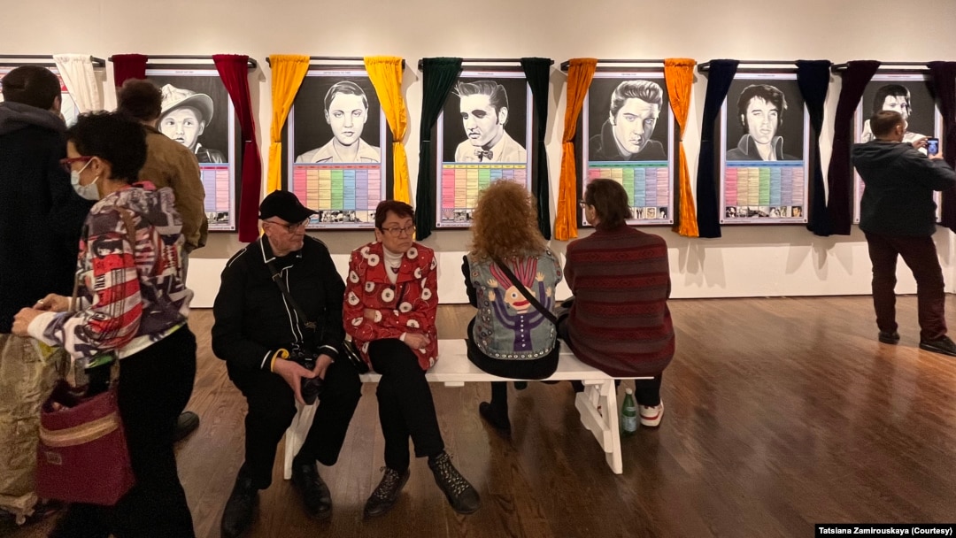 Outsider Art Fair 2023. Paul Lafolley, серия работ, посвященная Элвису Пресли. 