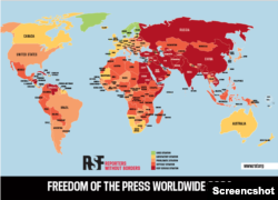 국경없는기자회(RSF)가 3일 세계 언론 자유의 날을 맞아 발표한 연례 ‘2024 세계 언론 자유 지수’ 보고서.