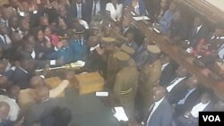 Zimbabwe Parliament Chaos 