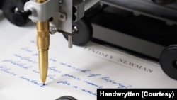 Handwrytten's robotic arm can write a text "personalise" Letter to business clients who want to establish better communication with their customers.