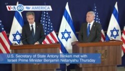 VOA60 America - US Secretary of State Blinken Visits Israel