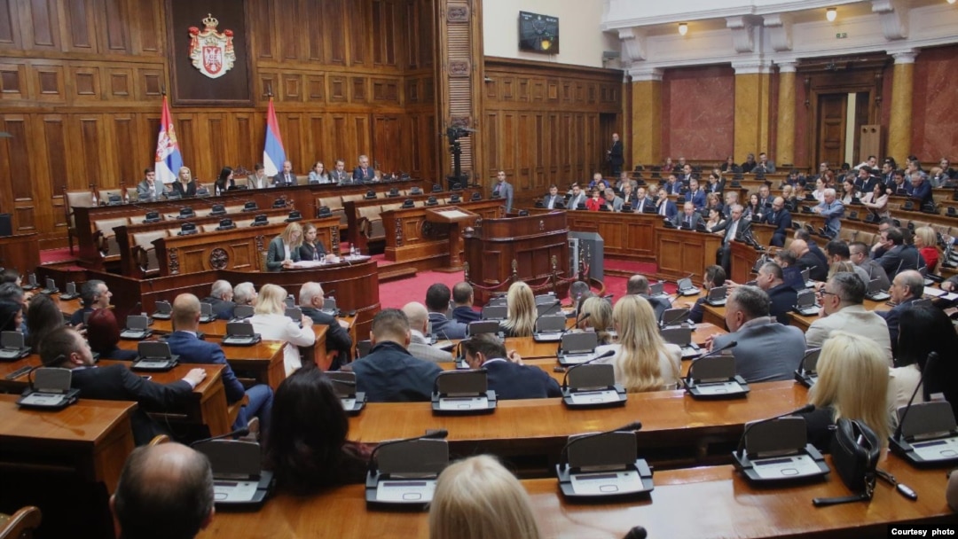 Sednica Skupštine Srbije, u Beogradu, 23. aprila 2024. (Foto: FoNet)
