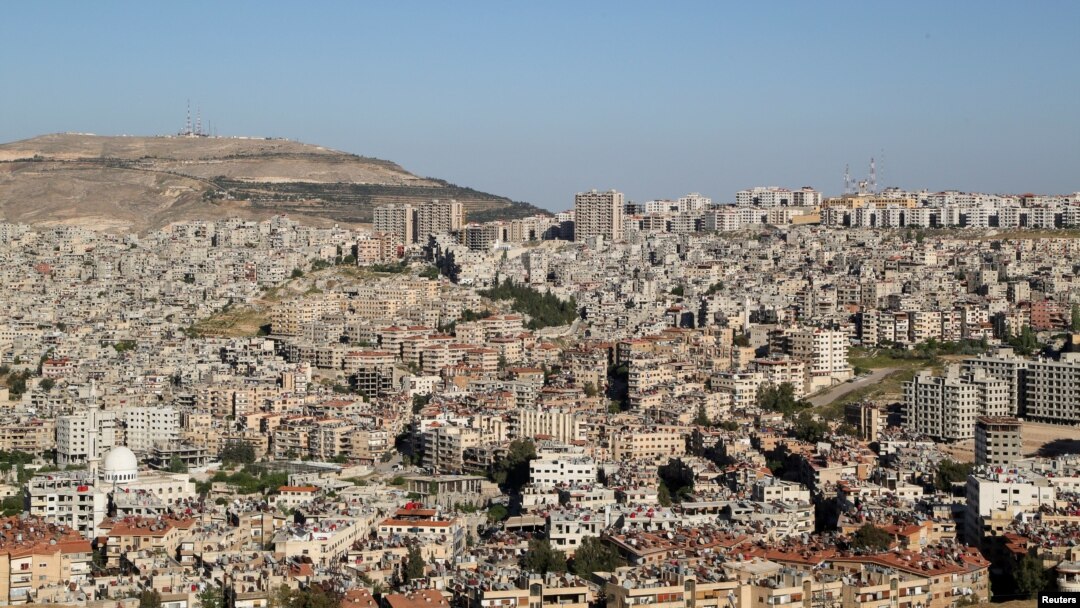 FILE - A view of Damascus, Syria, April 22, 2021. 