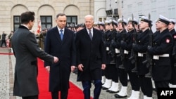 Президент США Джо Байден та президент Польщі Анджей Дуда, Варшава, 21 лютого 2023 року 