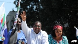 Candidato presidencial da Renamo, Ossufo Momade, durante a sua campanha eleitoral, a 10 de setembro de 2019, em Marracuene, província de Maputo. 