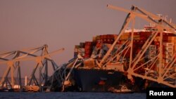 Контејнерски брод во вторникот наутро удри во мостот Френсис Скот Ки во Балтимор, Мериленд.
