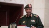 FILE - Sudan's Army chief Gen. Abdel-Fattah al-Burhan speaks following a deal aimed at ending a deep crisis caused by last year's military coup, in Khartoum, Sudan, on Dec. 5, 2022.