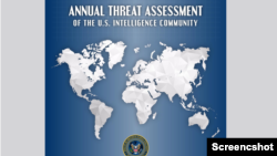美国情报界2023年的《年度威胁评估》报告封面 (网络截屏）