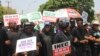 Supporters of Atiku Abubakar of the People's Democratic Party, attend a protest against the recent presidential election results, in Abuja, Nigeria, March 6, 2023.