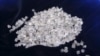 FILE - Diamonds are seen during an exhibition in Gaborone, Botswana, Nov. 23, 2015. Diamond producers are at odds with the European Union and G7 nations regarding a new tracking and verification system.