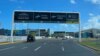 The entrance sign for Luis Munoz Marin International Airport is seen in Carolina, Puerto Rico, (Salome Ramirez/VOA)