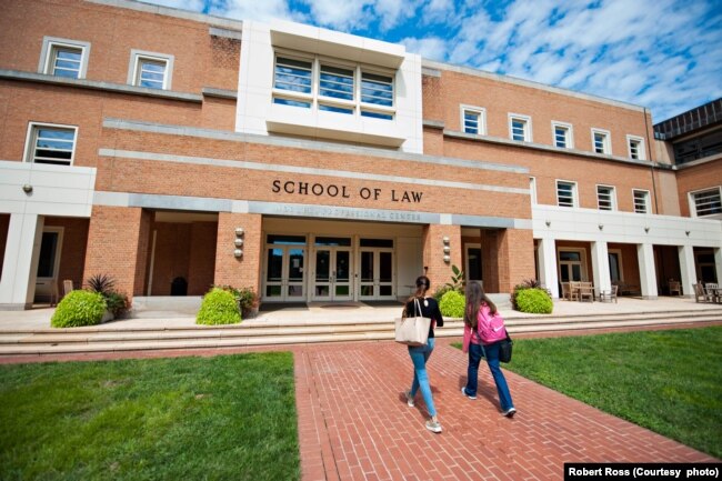 The Wake Forest University School of Law as shown in this 2015 photo (Courtesy Wake Forest University/Photo: Robert Ross)