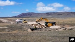FILE - Construction continues at the Thacker Pass lithium mine on April 24, 2023, near Orovada, Nev. 