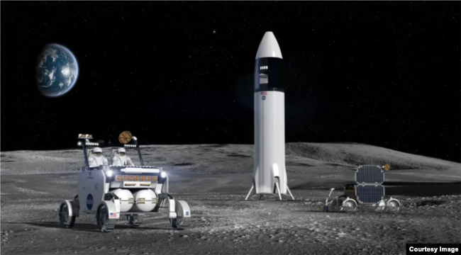 An artist’s concept design of Venturi Astrolab's FLEX Lunar Terrain Vehicle. (Image Credit: Venturi Astrolab)