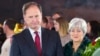 FILE - U.S. Supreme Court Justice Samuel Alito, left, and his wife Martha-Ann Alito pay their respects at the casket of Reverend Billy Graham at the Rotunda of the U.S. Capitol building in Washington, Feb. 28, 2018.