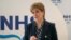 Former First Minister Nicola Sturgeon speaks during a visit to NHS Fife National Treatment Centre, March 24, 2023 in Kirkcaldy, Scotland. 