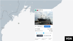 북한 선박 금야호가 러시아 근해에 머물고 있다. 자료=MarineTraffic
