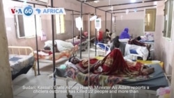 VOA60 Africa - Cholera kills 22 people in Sudan, more than 300 cases confirmed