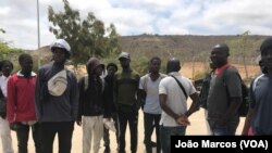 Protestos por empregos perto da futura refinaria do Lobito, Benguela, Angola