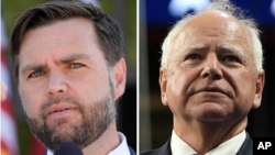 JD Vance, republikanski kandidat za potpredsjednika i Tim Walz, demokratski kandidat za potpredsjednika SAD