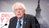 FILE - Sen. Bernie Sanders of Vermont speaks during a news conference at the Capitol in Washington, Jan. 25, 2024. 