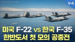 미국 F-22 vs 한국 F-35…한반도서 첫 모의 공중전