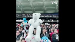 土耳其球迷给地震幸存儿童捐玩具