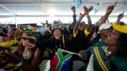 People attend Freedom Day celebrations in Pretoria, South Africa, April 27, 2024.