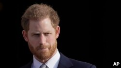 Foto Achiv: Prens Harry d Anglete nan jaden pale Buckingham nan Lond, 16 Janvye 2020. 