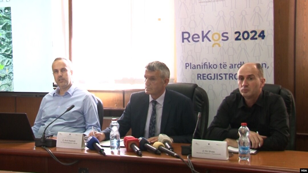 Kosovo, Pristina, representatives of Kosovo's statistics Agency