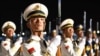 A Chinese honor guard welcomes Central Asian leaders to a summit in Xian in northwest Shaanxi province, May 17, 2023. (Courtesy President.uz)