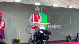 Shugaban NNPC Mele A Lokacin Da Gwamnatin Najeriya Ta Kaddamar Da Aikin Tonon Mai A Jihar Nasarawa