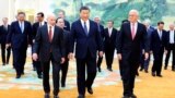 中國領導人習近平2024年3月27日在北京會見來訪的美國商界學界領袖。