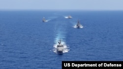 (FILE) Australia, Japan, the Philippines, and the United States, conducted a Maritime Cooperative Activity, April 7, 2024.